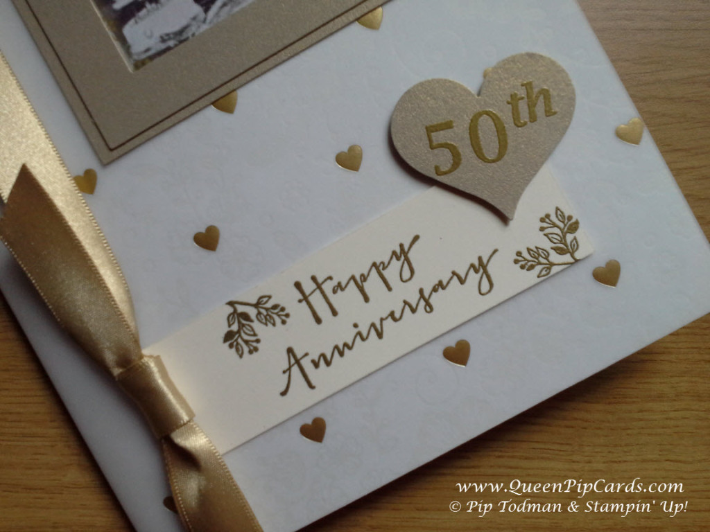 50th Wedding Anniversary close up