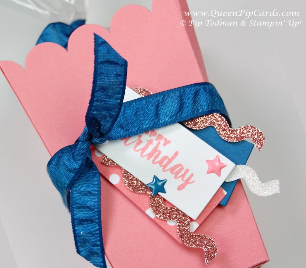 Easy Craft Projects - Popcorn Box 2 close up