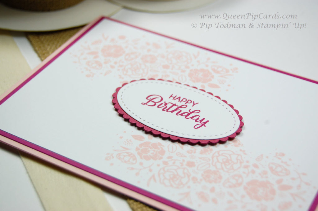 Wood Words Card Idea close up