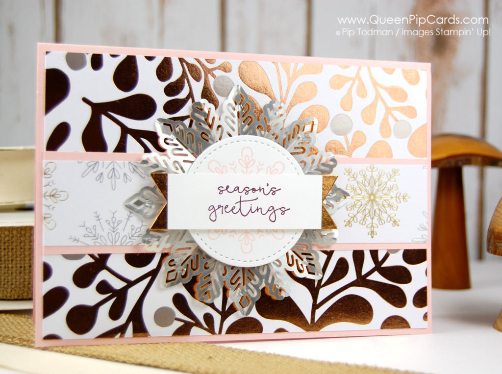 Alaska Achievers Global Blog Hop with Year of Cheer Suite! Glorious foiling and snowflakes! Pip Todman Crafty Coach & Stampin' Up! Demonstrator in the UK Queen Pip Cards www.queenpipcards.com Facebook: fb.me/QueenPipCards #queenpipcards #stampinup #papercraft #inspiringyourcreativity