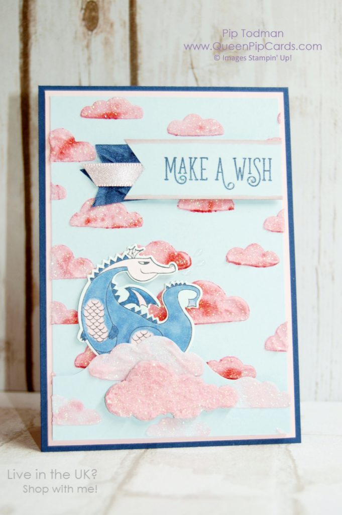 Magical Day Aminals for the RemARKably Ink Big Blog Tour. Join us as we explore all the wonderful animals and creatures that Stampin' Up! has to offer! Stampin' Up! Shimmery White Embossing Paste with Brushos and Magical Day stamps feature in this card.  Pip Todman Crafty Coach & Stampin' Up! Top UK Demonstrator Queen Pip Cards www.queenpipcards.com Facebook: fb.me/QueenPipCards  #queenpipcards #stampinup #papercraft #inspiringyourcreativity 