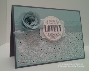 You're lovely card with flower
