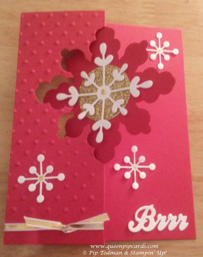 Snowflake Flip card