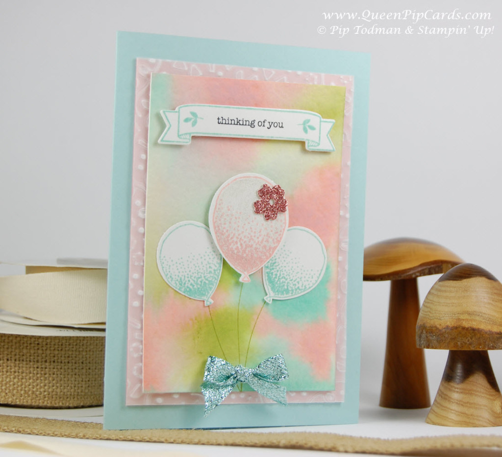 Water and Ink Balloon card