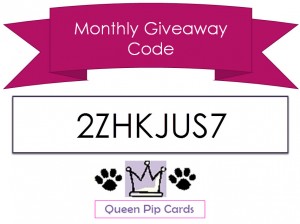 Monthly Giveaway Code May