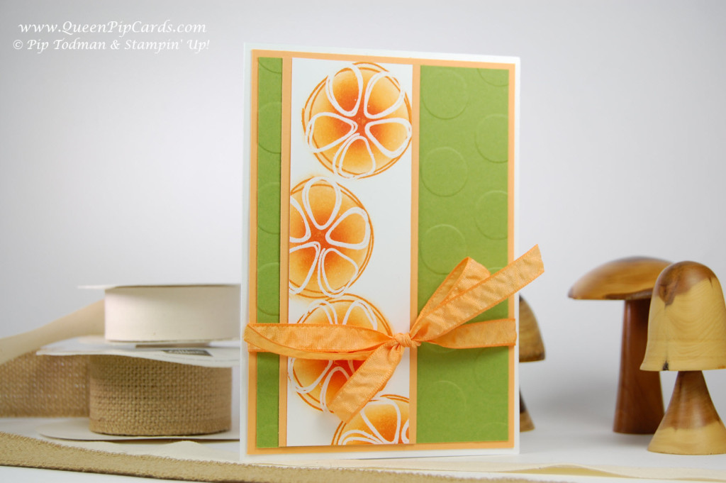 Stamping with Fresh Fruit Resist Embossing