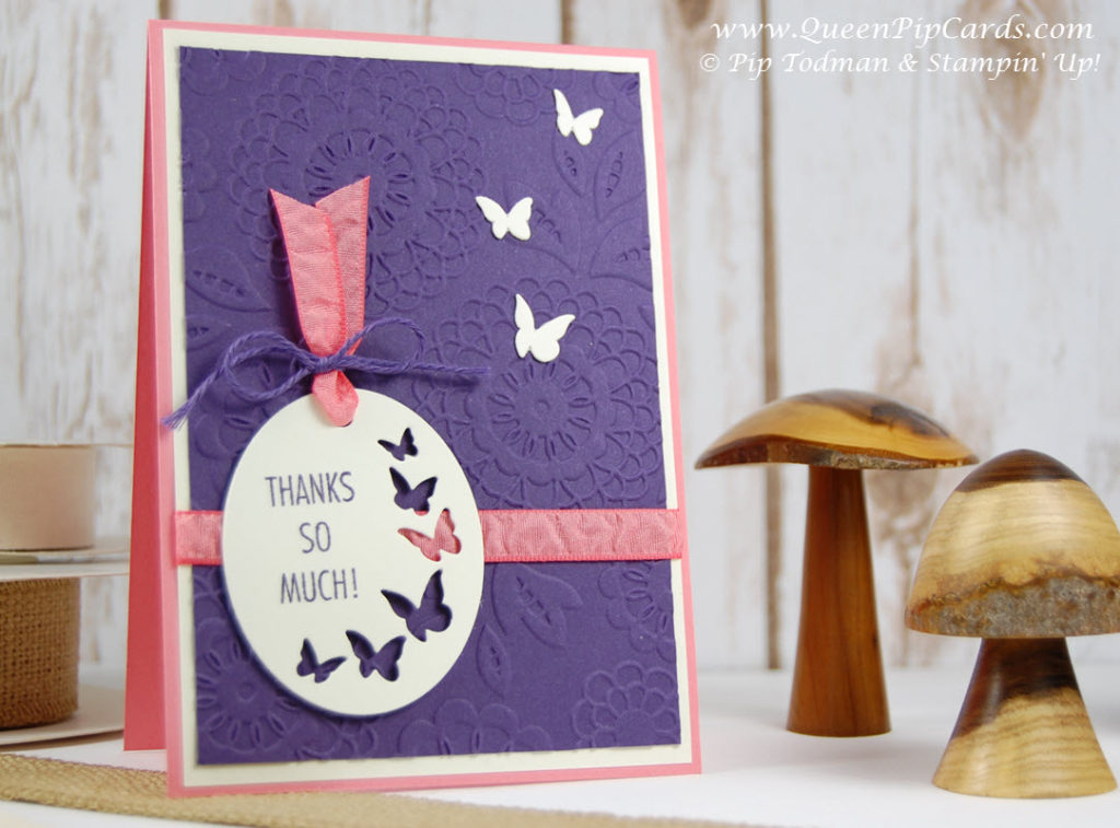 2 pretty card ideas Eggplant Large