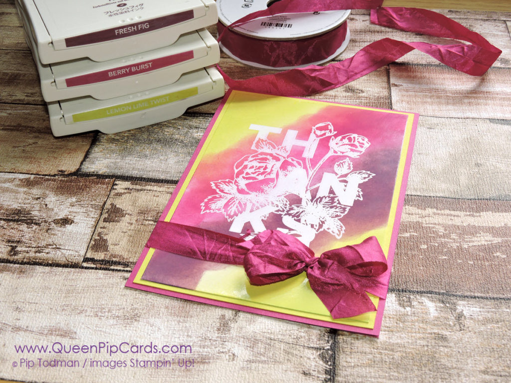 Glossy Card and Floral Statements Pink C