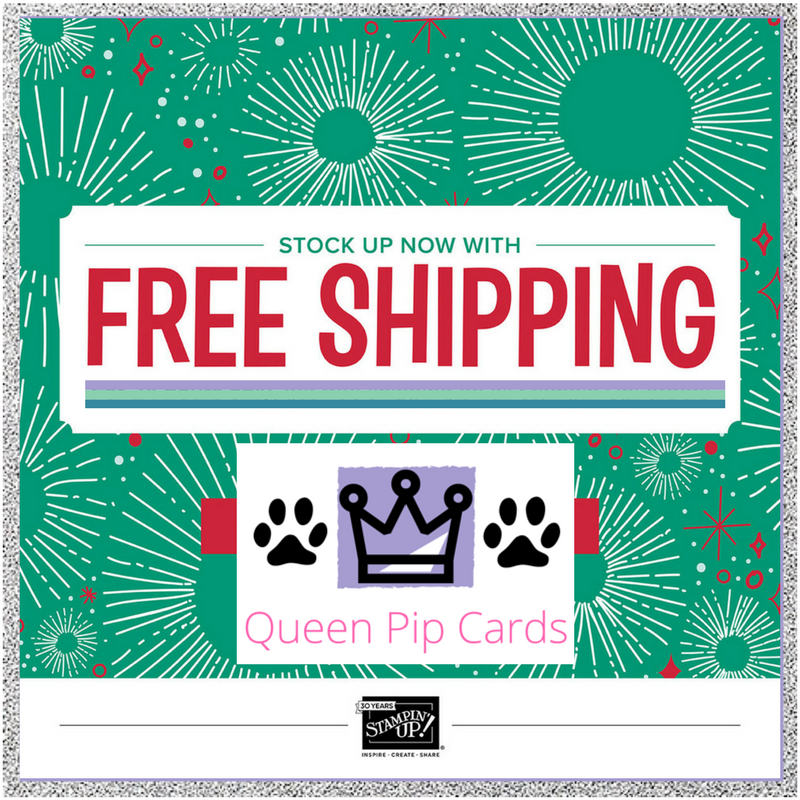 No Shipping Costs Today Only - plus Every Good Wish Class In A Box! Pip Todman Crafty Coach & Stampin' Up! Demonstrator in the UK Queen Pip Cards www.queenpipcards.com Facebook: fb.me/QueenPipCards #queenpipcards #stampinup #papercraft #inspiringyourcreativity 