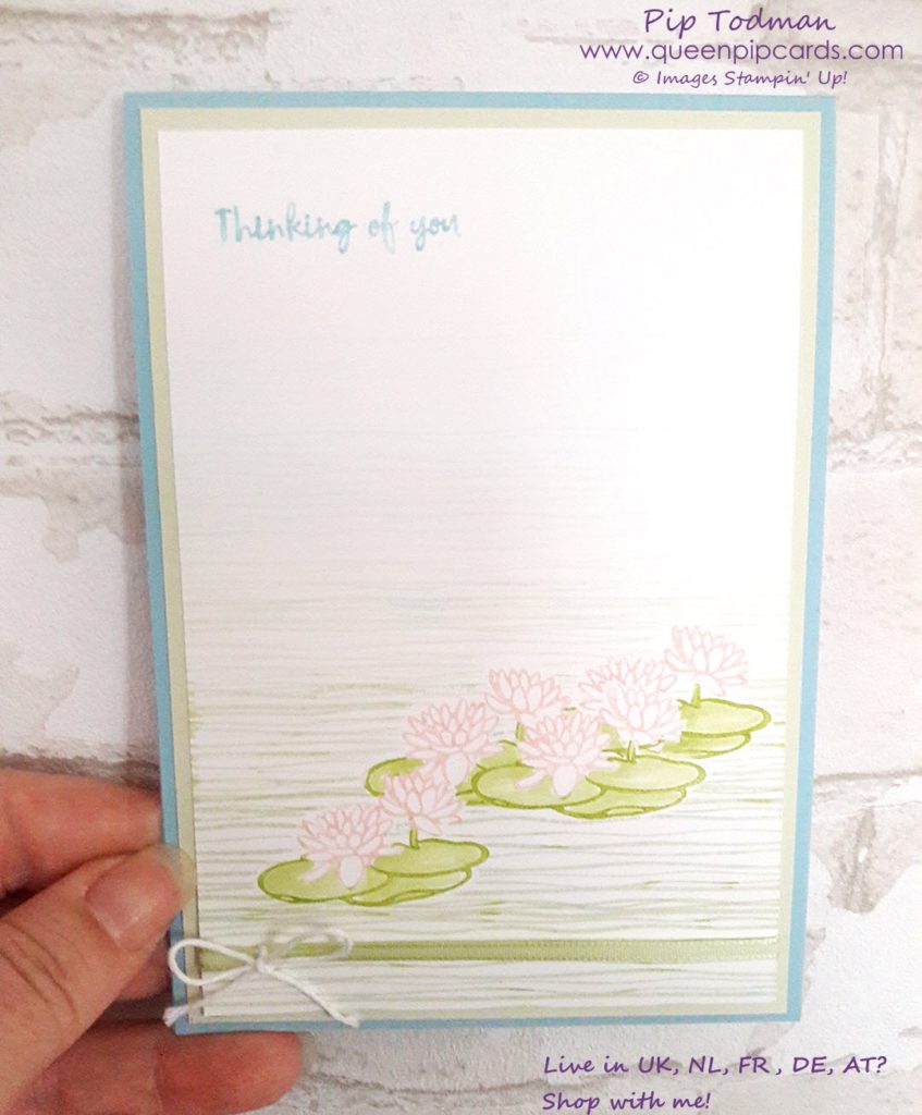 Hello New Colours with Stampin' Creative Blog Hop! Join us as we hop around the new colours available 1st June by Stampin' Up! Today I'm showcasing Lilypad Lake and the masking technique! All products available from my online store (unless retired) here: http://bit.ly/QPCShop Pip Todman Crafty Coach & Stampin' Up! Top UK Demonstrator Queen Pip Cards www.queenpipcards.com Facebook: fb.me/QueenPipCards #queenpipcards #inspiringyourcreativity #stampinup #papercraft 