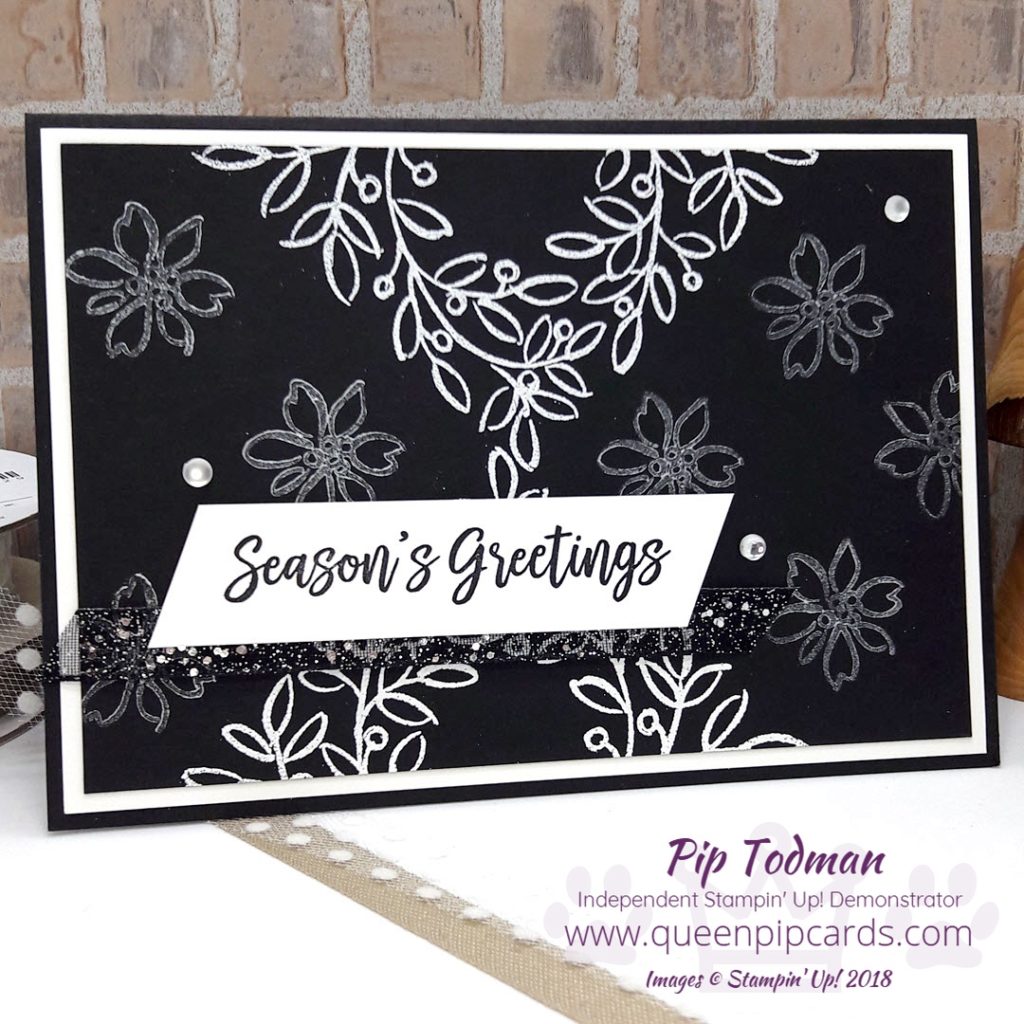 3 Cards With Feather And Frost! Yes today I'm sharing 3 cards all using the Feathers and Frost stampset from Stampin' Up! Elegance with Frost White Shimmer Paint and White Embossing for this card. All Stampin' Up! products are / will be available from my online store here: http://bit.ly/QPCShop Pip Todman Crafty Coach & Stampin' Up! Top UK Demonstrator Queen Pip Cards www.queenpipcards.com Facebook: fb.me/QueenPipCards #queenpipcards #simplystylish #inspiringyourcreativity #stampinup #papercraft