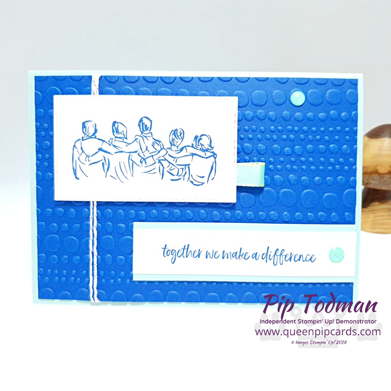 Making a Difference with the Greek Isles Blog Hop. Artfully Aware is great for team building images and sentiments. Shop my online store here: http://bit.ly/QPCShop Pip Todman www.queenpipcards.com #queenpipcards #simplystylish #stampinup #simplestamping #papercraft 