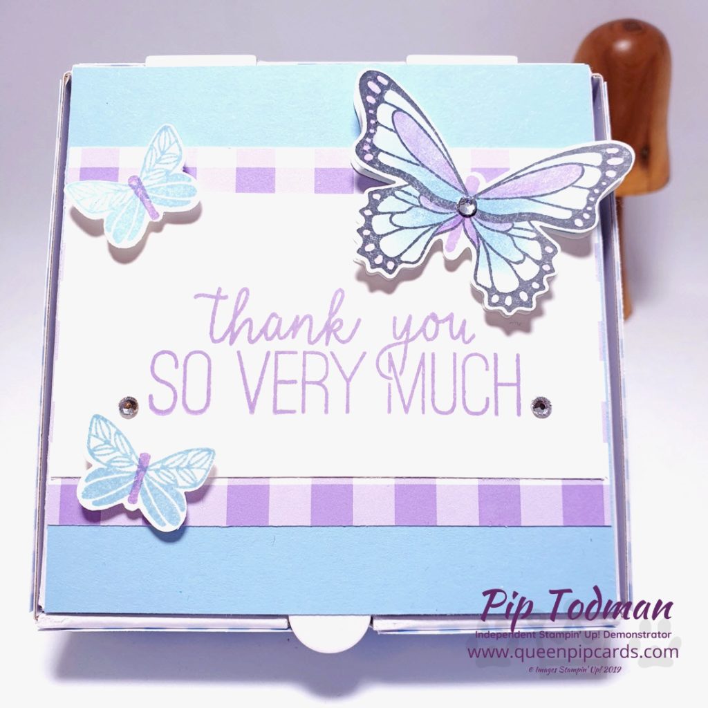 Gingham Gala Butterfly Duet is today's featured project in my Facebook Live Moody Monday Pick Me Up video! Pip Todman www.queenpipcards.com Stampin' Up! Independent Demonstrator UK