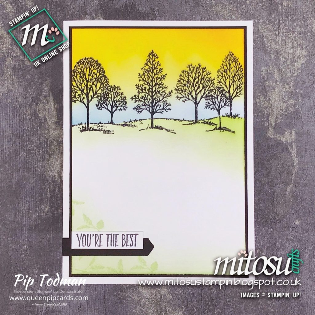 Lovely As A Tree By Mitosu Crafts sharing tips on blending and creating texture in their stamped images. My By Royal Appontment guest blogger! Pip Todman www.queenpipcards.com