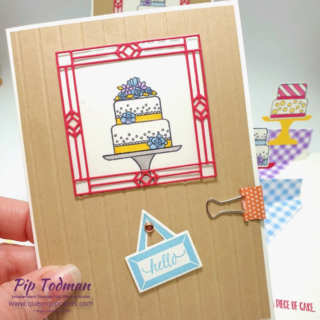 WOW Swap With A Piece of Cake - today I'm sharing a sneak peek of my WOW swap that I did with a group of my team that are working their businesses! Pip Todman www.queenpipcards.com Stampin' Up! Independent Demonstrator UK