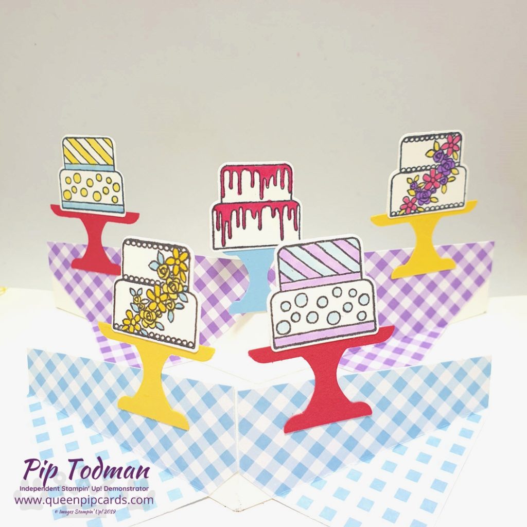 Pop Up With A Piece of Cake - yes finally it's my WOW card POP UP video sharing the mechanism for these fun pop ups! Pip Todman www.queenpipcards.com Stampin' Up! Independent Demonstrator UK