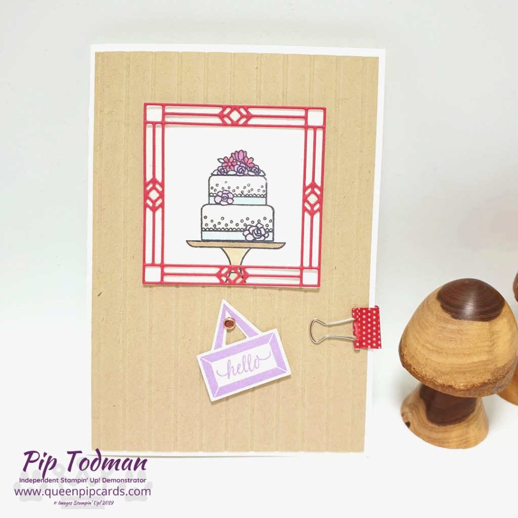 WOW Swap With A Piece of Cake - today I'm sharing a sneak peek of my WOW swap that I did with a group of my team that are working their businesses! Pip Todman www.queenpipcards.com Stampin' Up! Independent Demonstrator UK