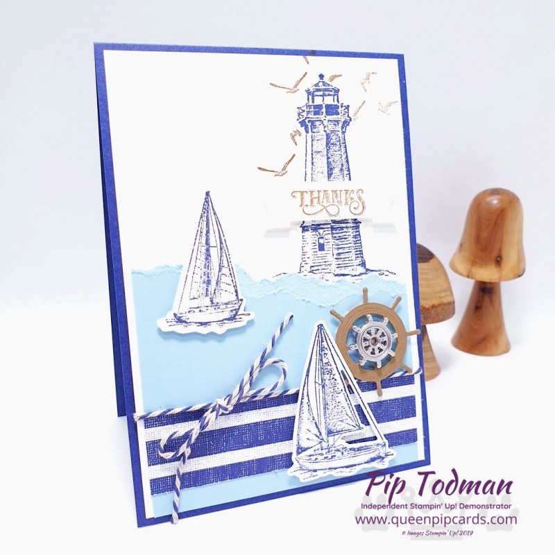 Masuline Card with Sail Away today! Sharing some Masculine Makes with the Stampin' Creative Crew Pip Todman www.queenpipcards.com Stampin' Up! Independent Demonstrator UK