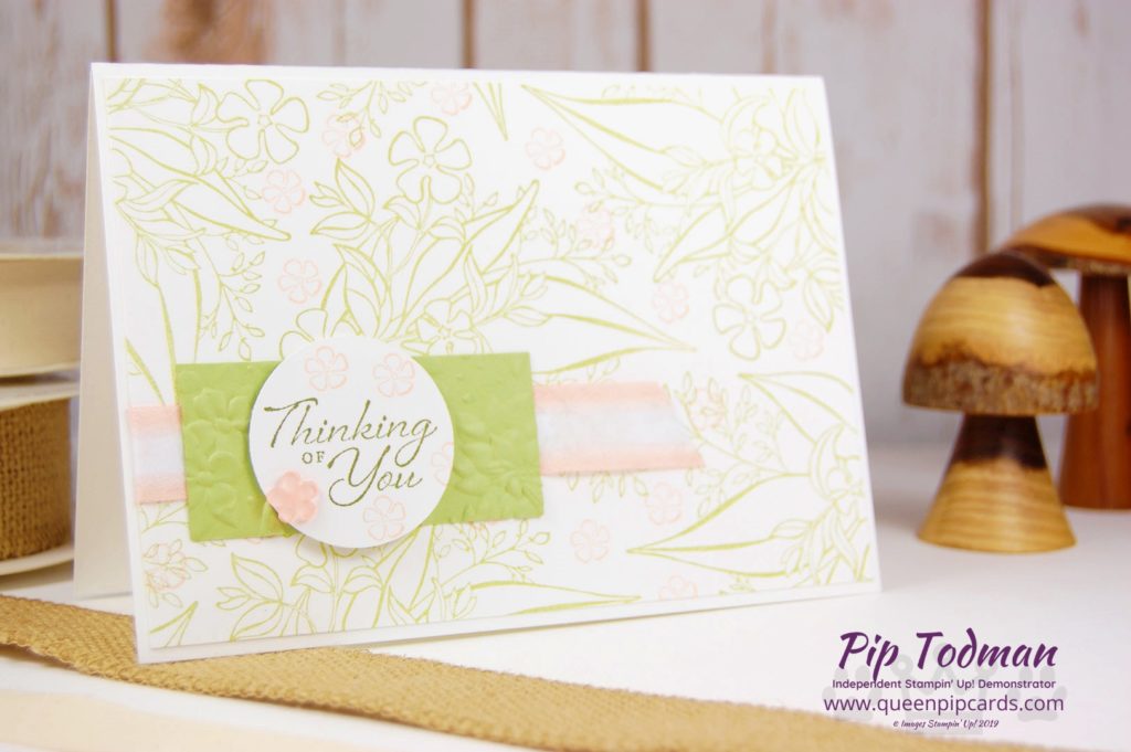 Today's Moody Monday Pick Me Up video features Wonderful Romance Simple Stamping with various designs! Lovely leaves in greens with the hint of pink! Pip Todman www.queenpipcards.com Stampin' Up! Independent Demonstrator UK