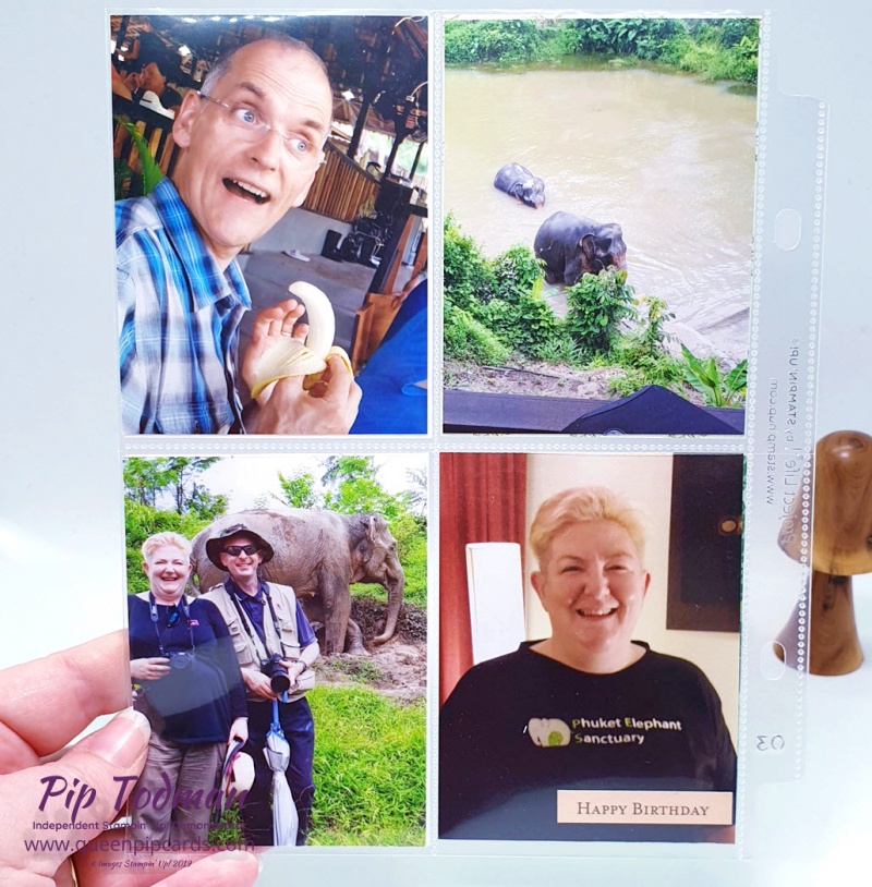 Keeping Memories Safe With Memories and More. A few of my Thailand trip photos finally in place! Pip Todman www.queenpipcards.com Stampin' Up! Independent Demonstrator UK