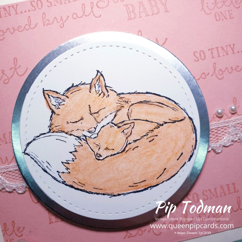 Wildly Happy Fox baby cards today! Plus a quick and easy background technique! Pip Todman www.queenpipcards.com Stampin' Up! Independent Demonstrator UK 