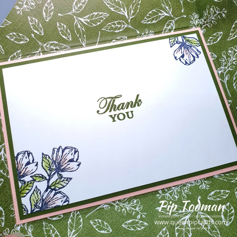 Glorious Magnolia Lane Envelope Cards in my Moody Monday video. An envelope and card in one! Pip Todman www.queenpipcards.com Stampin' Up! Independent Demonstrator UK 