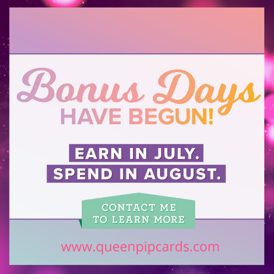Bonus Days are back - earn a coupon to spend in August when you buy in July!