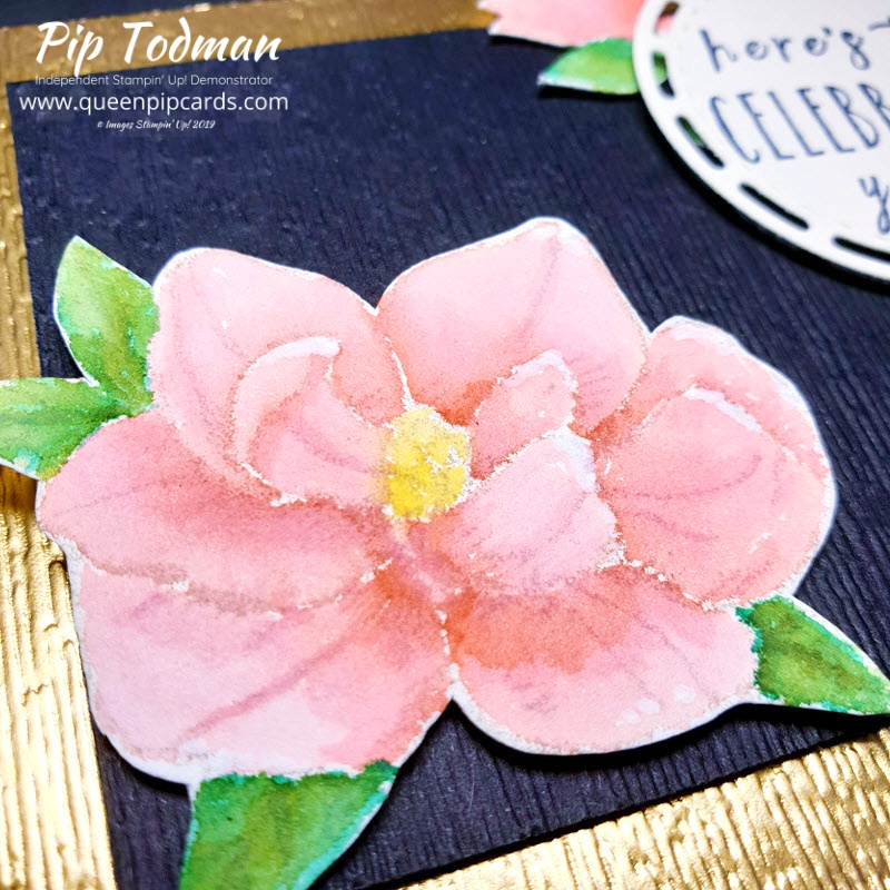 Easy No Line Water Colour Rose - Queen Pip Cards