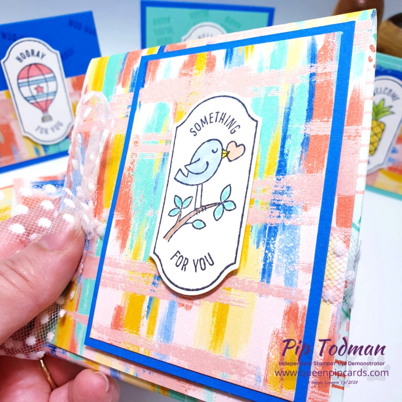 Time For Tags Cards and Gifts set is so cute. This set is a hostess set, but it's great for party bag gifts or favours. Plus a 3 card and envelope set. Pip Todman www.queenpipcards.com Stampin' Up! Independent Demonstrator UK 