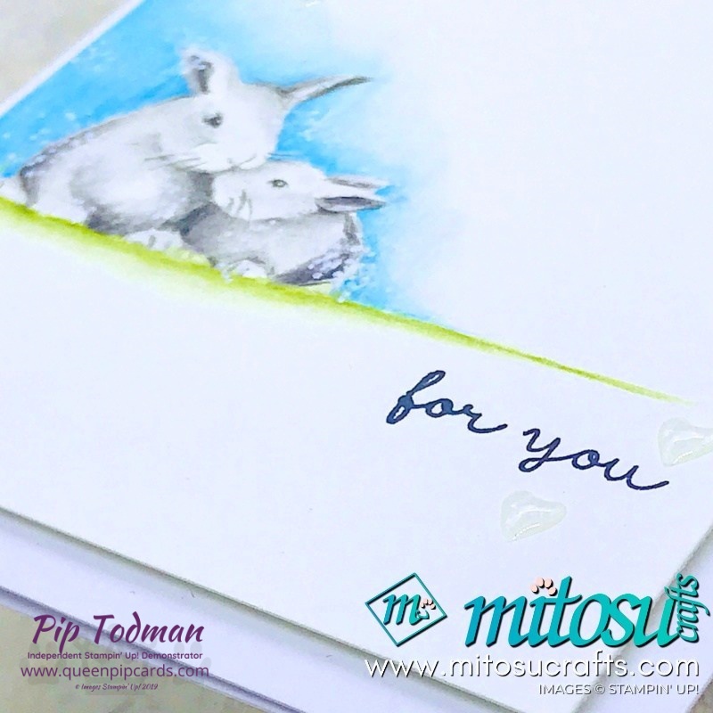 Wildly Happy Bunny Rabbits with watercolouring by Mitosu Crafts my very talented teamies! Pip Todman www.queenpipcards.com Stampin' Up! Independent Demonstrator UK