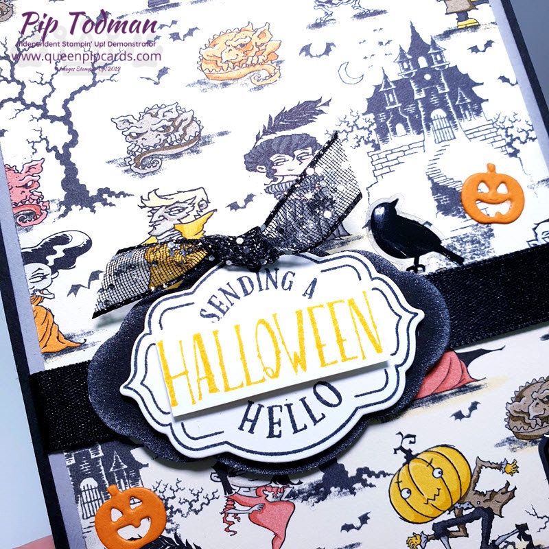 Monster Bash or Path of Petals for this month's Pretty Cards & Paper Hop! I am LOVING this halloween stuff - did I say that already? Pip Todman www.queenpipcards.com Stampin' Up! Independent Demonstrator UK