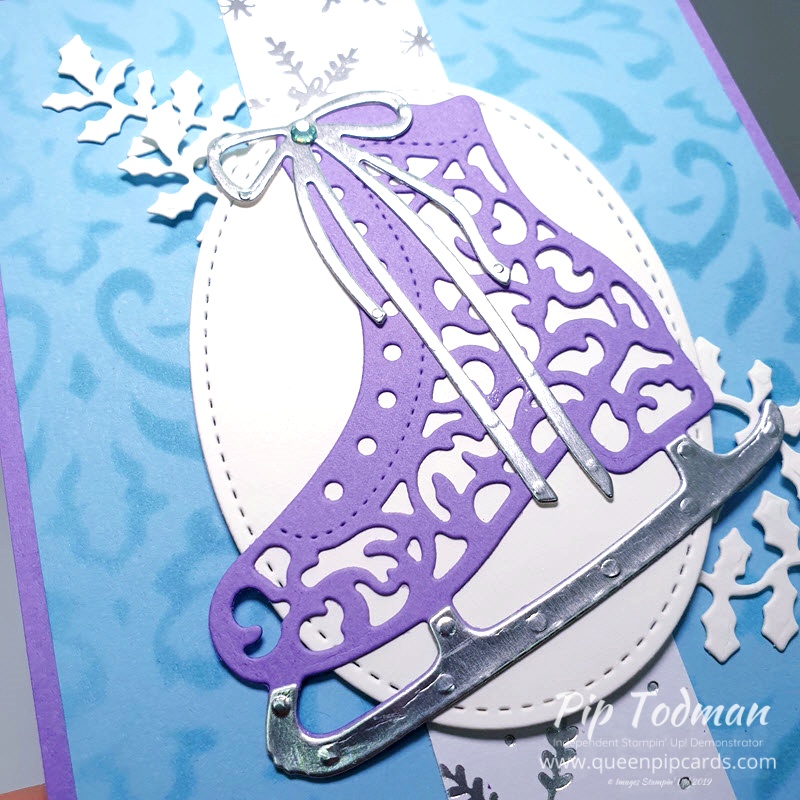 Basic Masks and Detailed Skate Dies, how to use a stencil or mask for great filigree backgrounds. Pip Todman www.queenpipcards.com Stampin' Up! Independent Demonstrator UK 