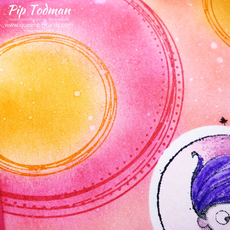 New Wonders and Swirly Frames make a great combo for a fun, bright, sparkly card any girl or woman would love to receive! Pip Todman www.queenpipcards.com Stampin' Up! Independent Demonstrator UK 