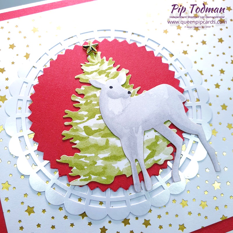 Most Wonderful Pop Up Christmas card featuring the Most Wonderful Time product medley! Pip Todman www.queenpipcards.com Stampin' Up! Independent Demonstrator UK 