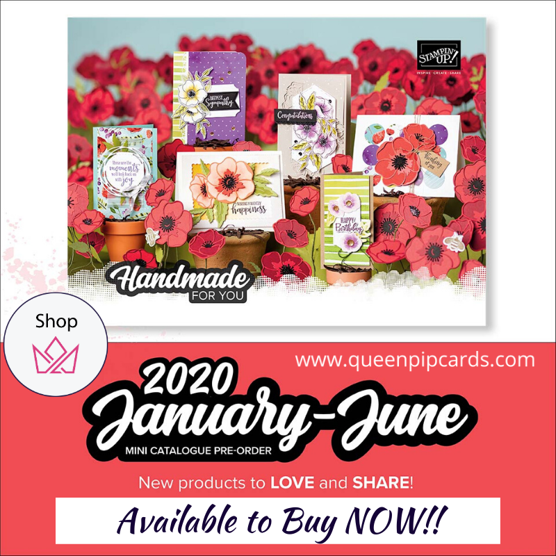 The new 2020 Mini and Sale-a-bration promotion are available from today! Pip Todman www.queenpipcards.com Stampin' Up! Independent Demonstrator UK 