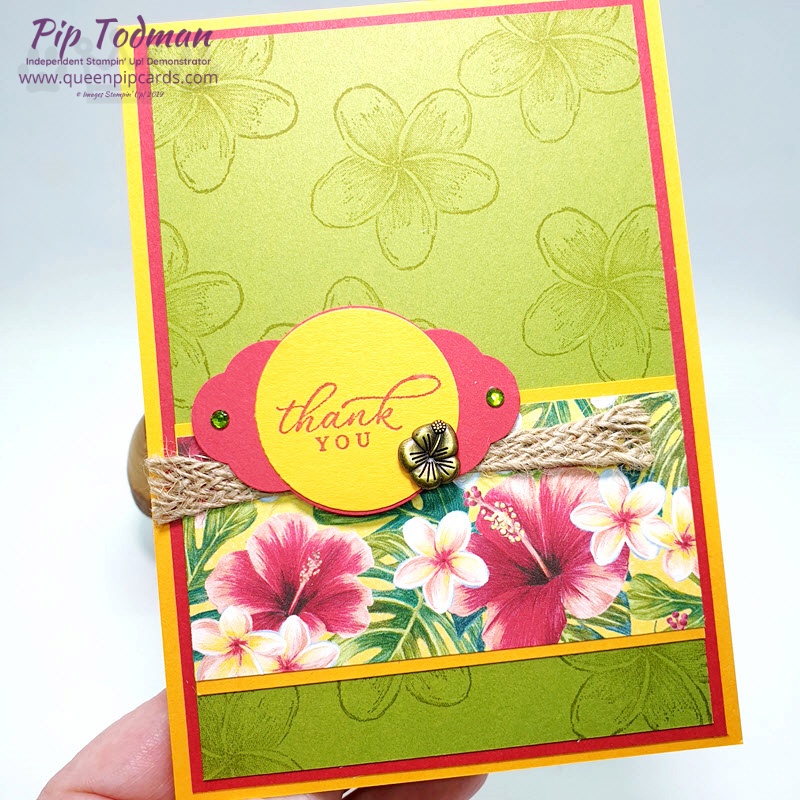Background Stamping Technique with Timeless Tropical! Learn how to use this easy technique to add a bit more wow to your cards. Pip Todman www.queenpipcards.com Stampin' Up! Independent Demonstrator UK 
